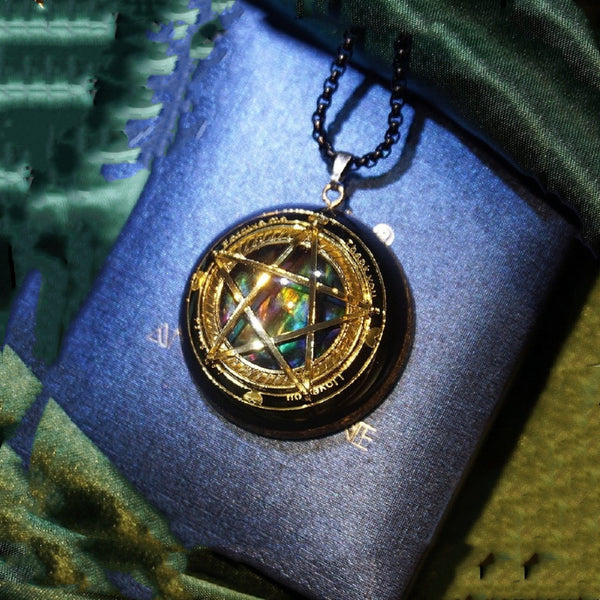 Crystal Pendant Pentagram Necklace