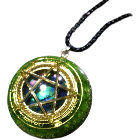 Crystal Pendant Pentagram Necklace